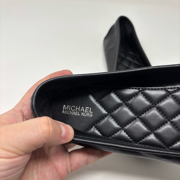 MICHAEL Michael Kors Black Lillie Moccasin Flats Size 9.5 - Picture 7 of 9